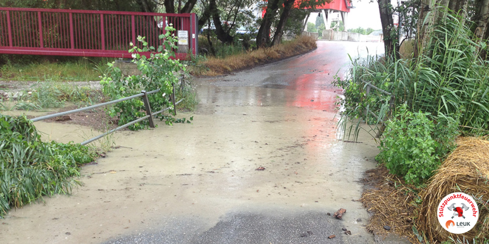 Hochwasser Industriezone